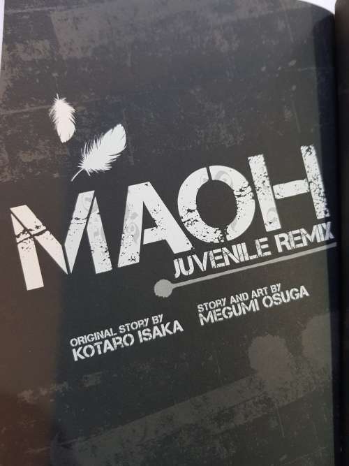 Maoh Juvenile Remix, No. 1, Kotaro Isaka, Megumi Osuga