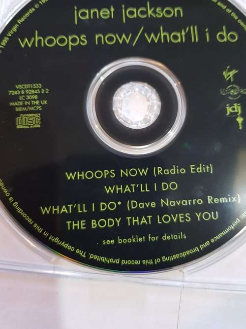 Janet Jackson, Whoops Now / What`ll I Do CD single