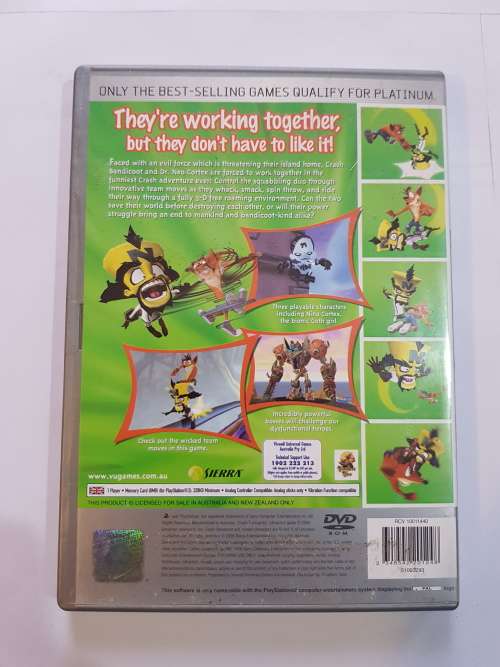 Playstation 2, Crash Twinsanity, Platinum