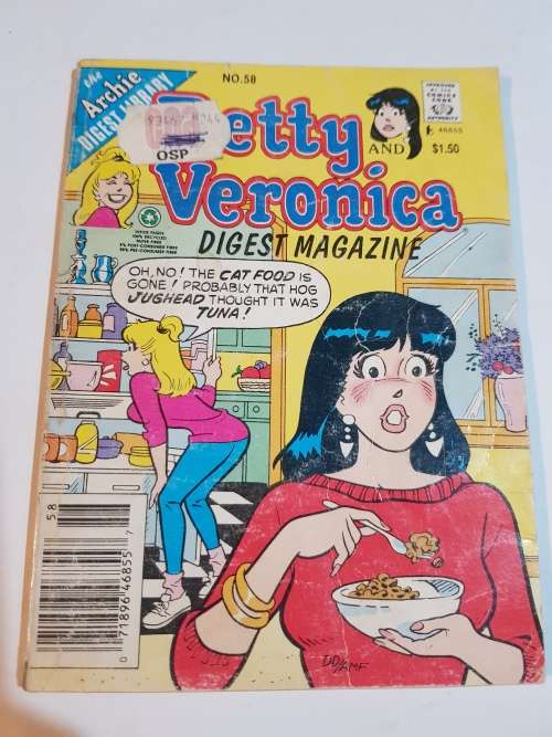 Betty and Veronica Digest Magazine, No. 58, Archie Digest Library, 1992