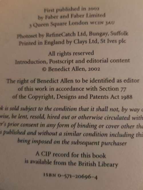 The Faber Book of Exploration edited by Benedict Allen