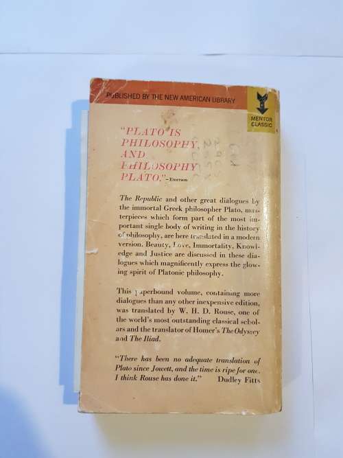 Plato, Great Dialogues of Plato, Translated by W.H.D. Rouse, 1956