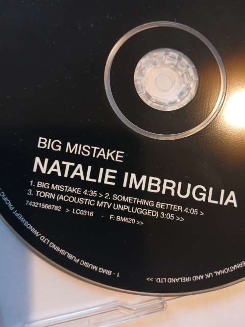 Natalie Imbruglia, Big Mistake CD Single, UK, Enhanced
