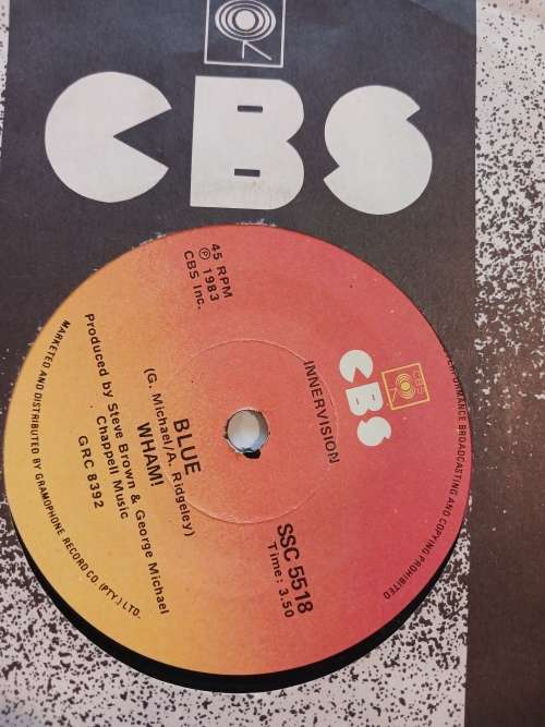 Wham! Club Tropicana/Blue, 7 single, VG+