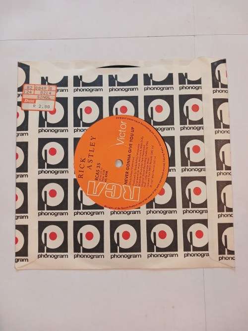 Rick Astley, Never Gonna Give You Up, 7 single, VG+