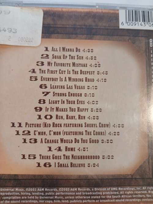 Sheryl Crow, The Very Best Of CD