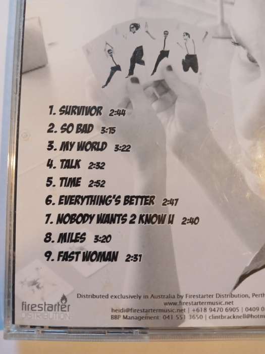 Boom! Bap! Pow!, Boom! Bap! Pow! CD, Australia