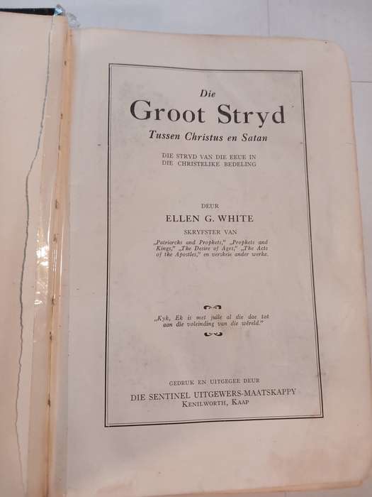 Die Groot Stryd deur Ellen G. White