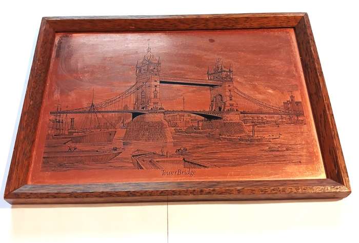 Copper Wallplate, Tower Bridge, Made in England