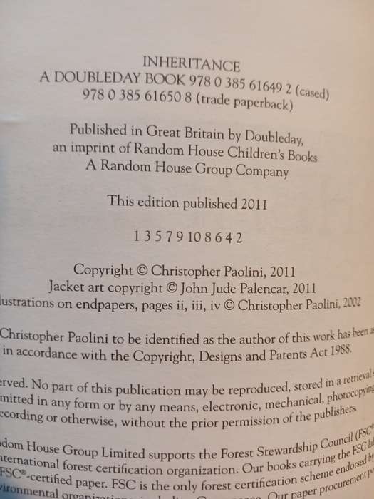 Inheritance by Christopher Paolini