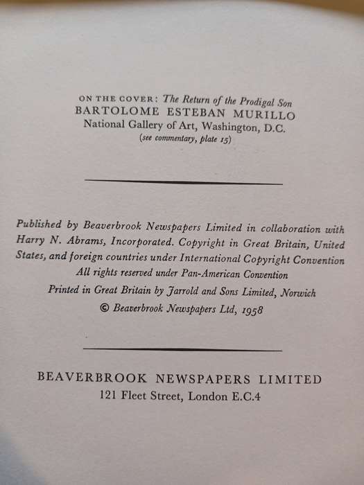 Masterpieces of Spanish Painting, An Express Art Book, 16 Beautiful Full Colour Prints, 1958