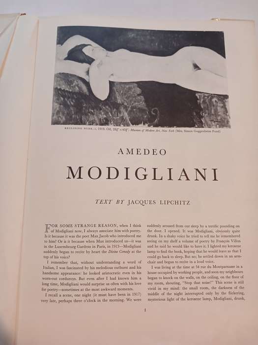 Modigliani, An Express Art Book, 16 Beautiful Full Colour Prints, 1958