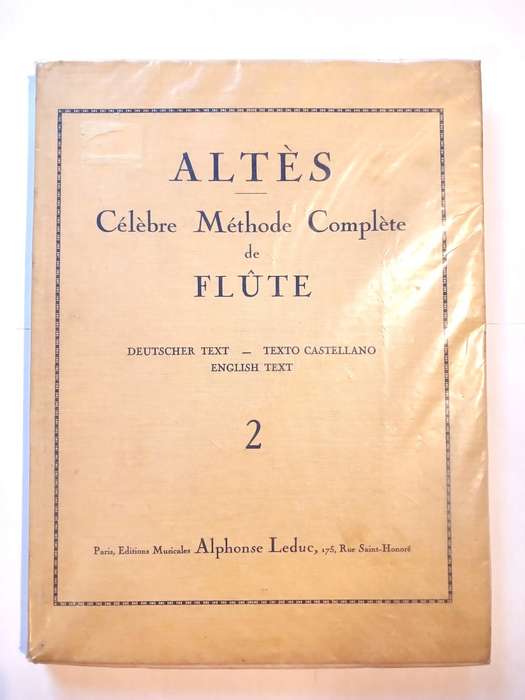 Altes, Joseph-Henri Altes, Celebre Methode Complete de Flute Vol. 2, Hardcover