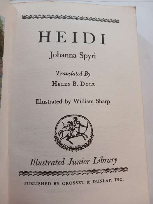 Heidi by Johanna Spyri, 1945