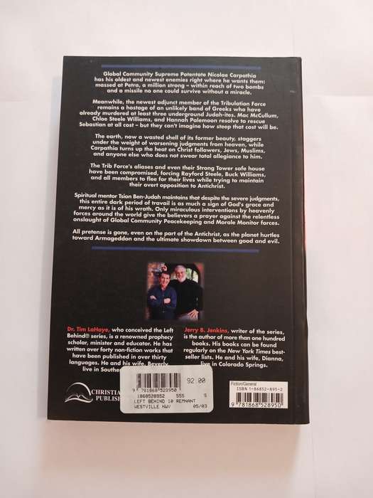 The Remnant, On the Brink of Armageddon by Tim Lahaye and Jerry B. Jenkins