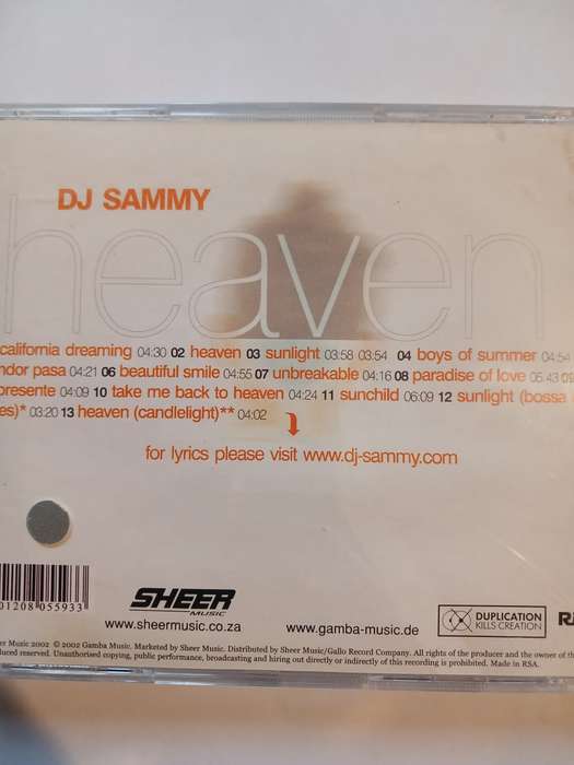 DJ Sammy, Heaven CD