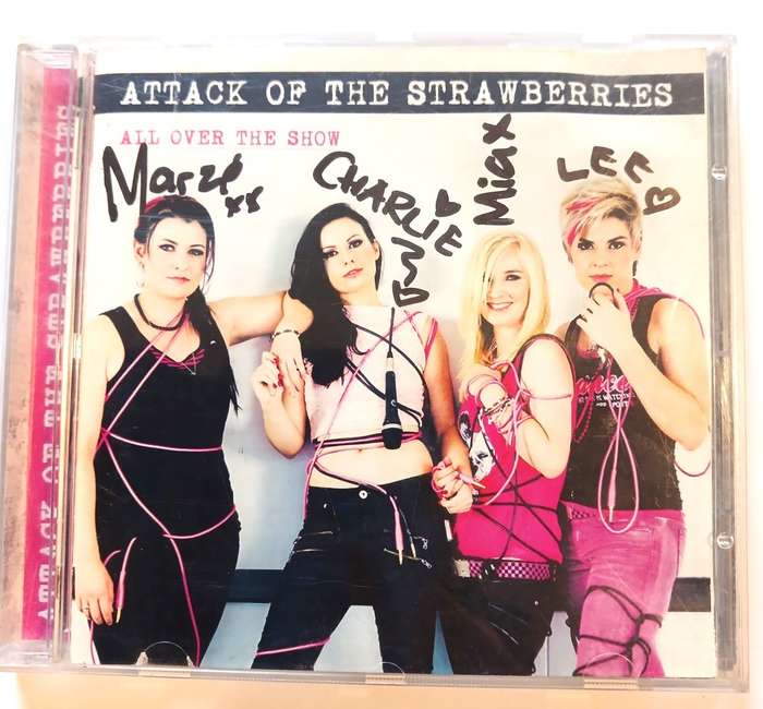 Attack of the Strawberries, All Over the Show CD, Signed