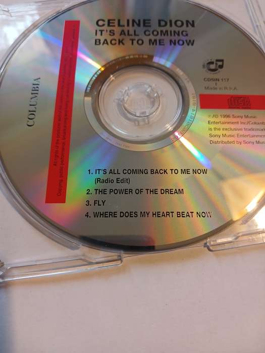 Celine Dion, It`s All Coming Back to me Now CD single