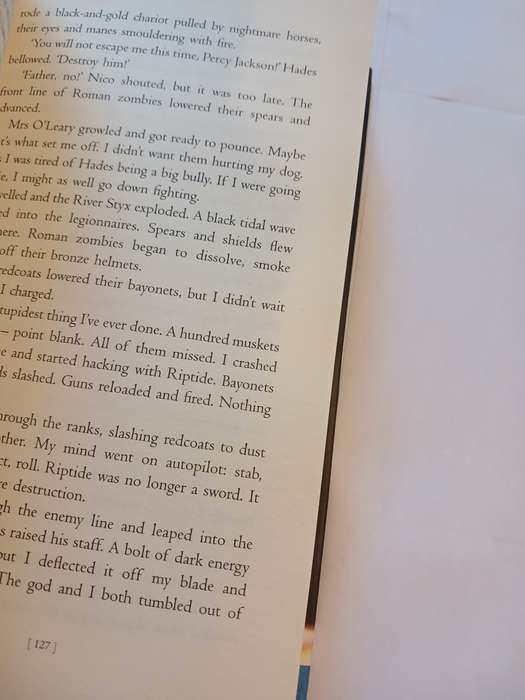 Percy Jackson and the Last Olympian by Rick Riordan, Hardcover
