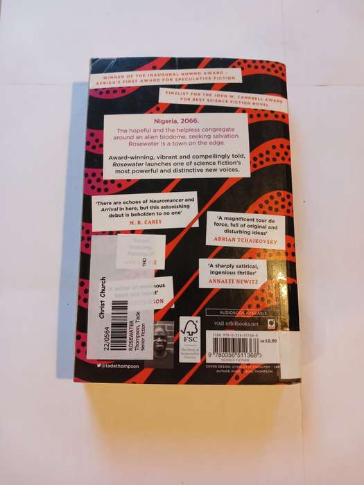 Rosewater by Tade Thompson