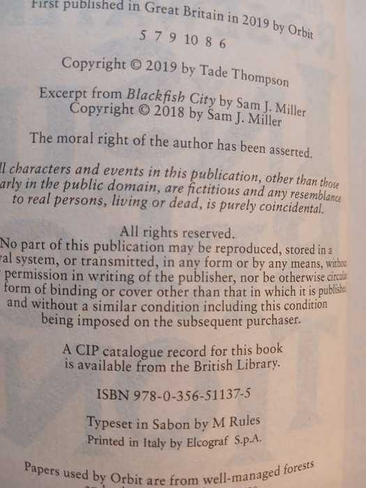 Rosewater by Tade Thompson