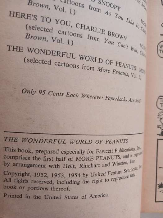 Peanuts, The Wonderful World of Peanuts by Charles M. Schulz