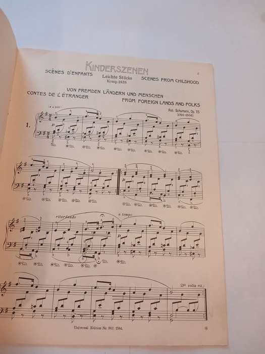 Robert Schumann, Kinderszenen OP. 15 Piano Solo, Sheet Music