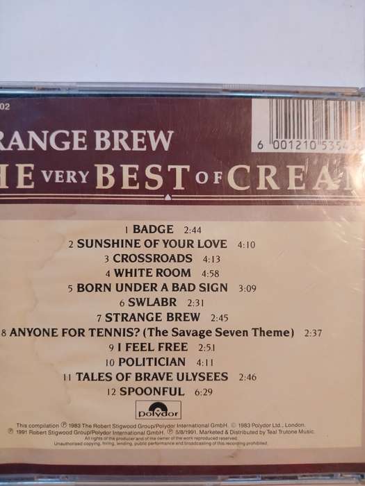 Cream, Strange Brew, The Very Best of Cream CD