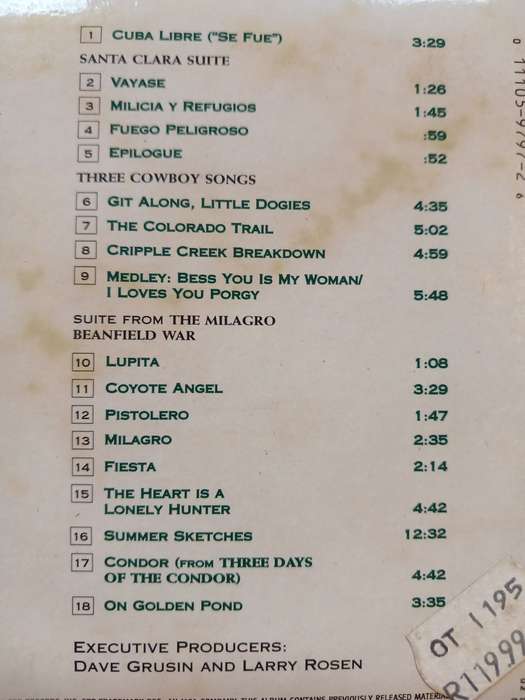 Dave Grusin, The Orchestral Album CD