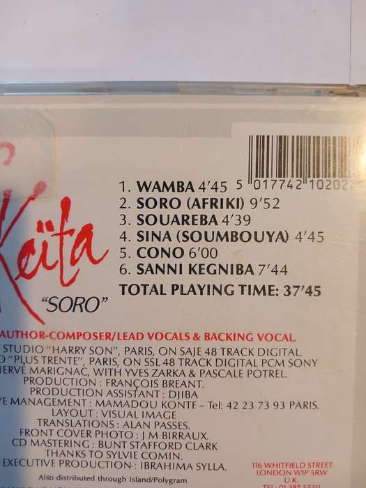 Salif Keita, Soro CD