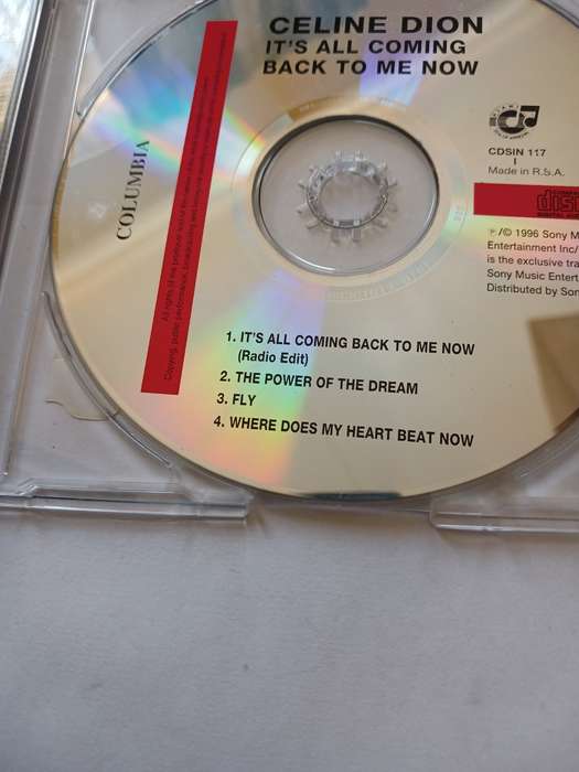 Celine Dion, It`s All Coming Back to me Now CD single