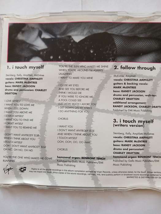 DiVinyls, I Touch Myself CD single