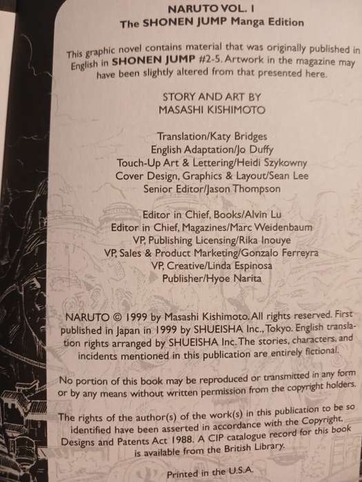 Naruto, Volume 1 by Masashi Kishimoto