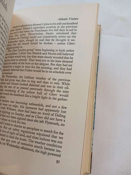 Atlantic Venture, The Observer Singlehanded Transatlantic Race by John Groser