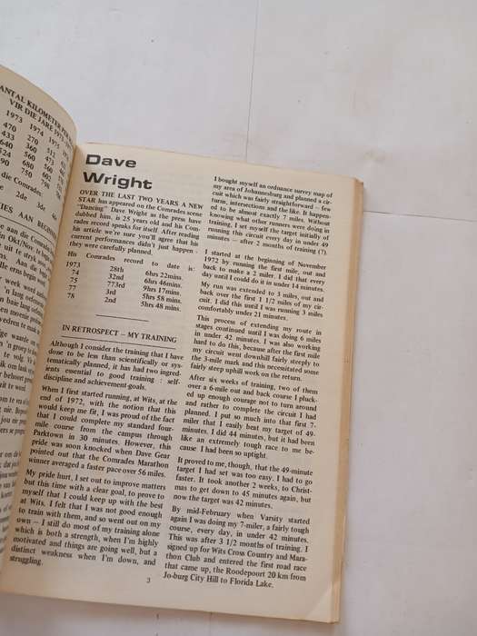 The Distance Runners Log, September 1978