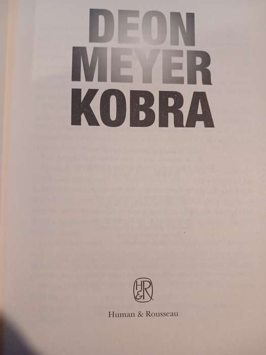 Kobra by Deon Meyer