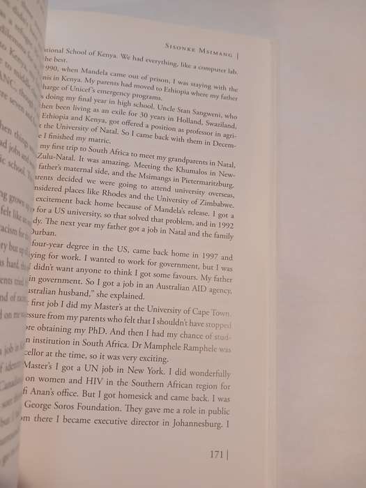 Equal but Different by Dr. Judy Dlamini, signed