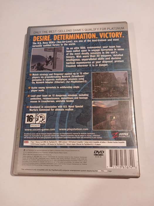 Playstation 2, Socom: U.S. Navy Seals, Platinum