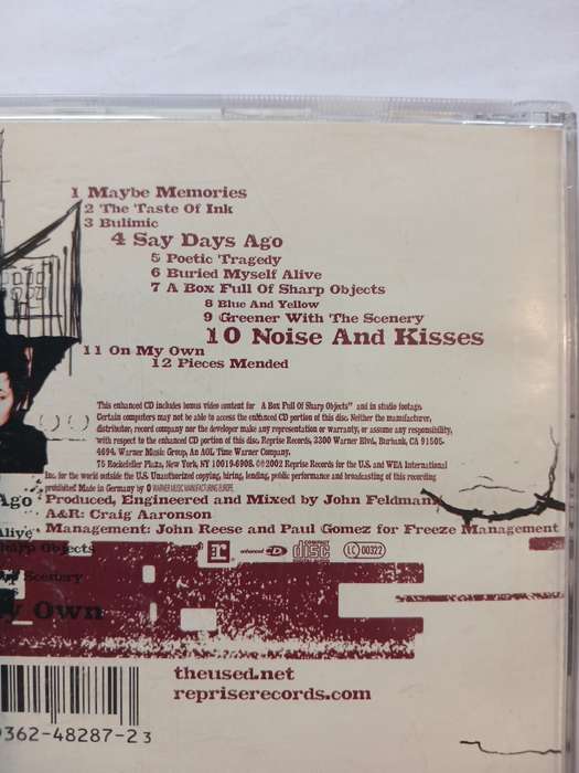 The Used, The Used, Enhanced CD, Europe