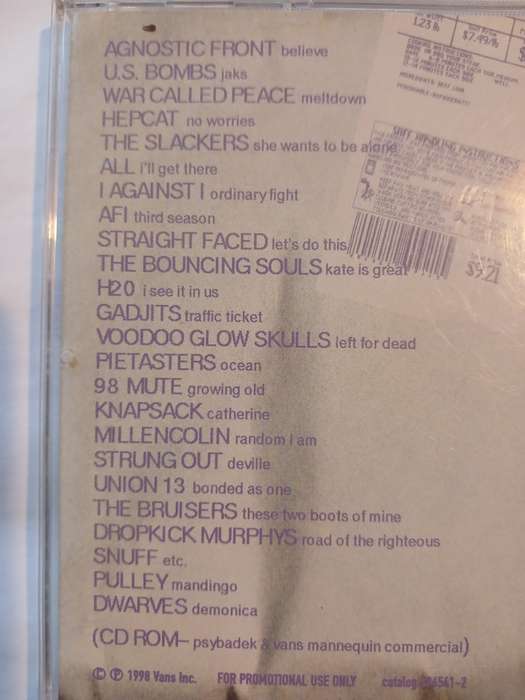 Vans `Off The Wall` Sampler Promo Enhanced CD, US