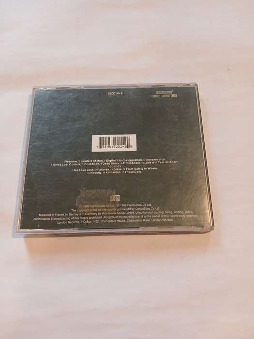 Joy Division, Substance 1977-1980 CD, UK & Europe