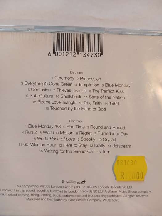 New Order, The Singles, 2 x CD