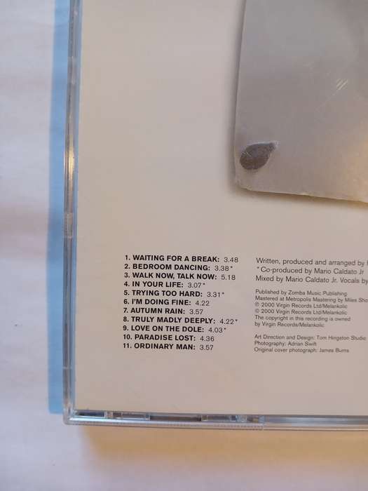 Day One, Ordinary Man CD, UK
