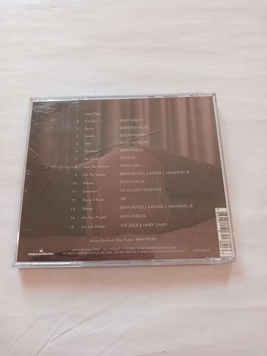 Lost in Translation, Motion Picture Soundtrack CD, US