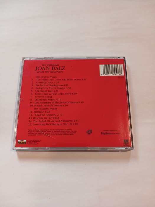 Joan Baez, The Essential, From the Heart, Live CD