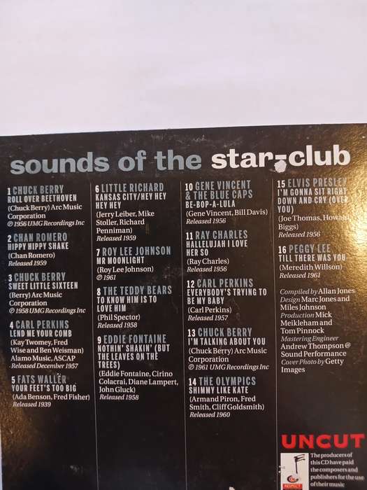 Sounds of the Star Club, Various, Mono CD