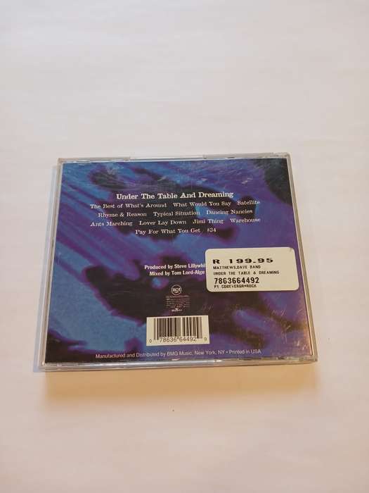Dave Matthews Band, Under a Table and Dreaming CD, US