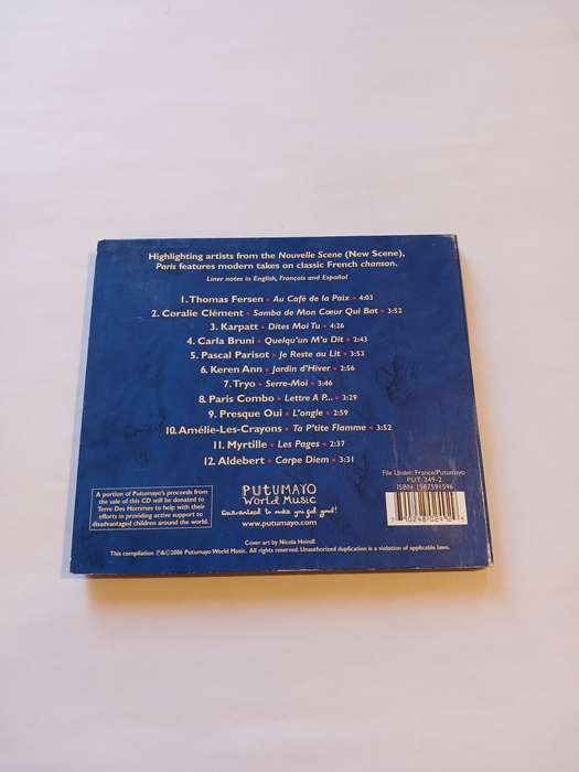 Paris, Various CD, USA & Europe