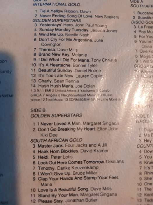 Solid Gold, 4 x Cassette Tapes