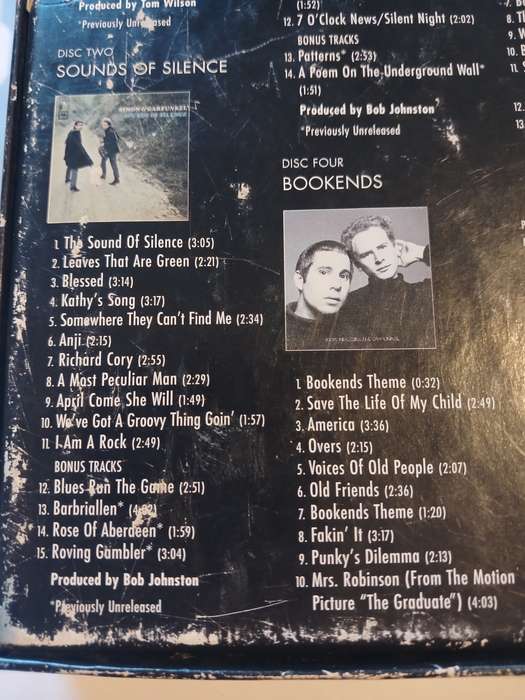 Simon & Garfunkel, The Columbia Studio Recordings 1964-1970, 5 x CD